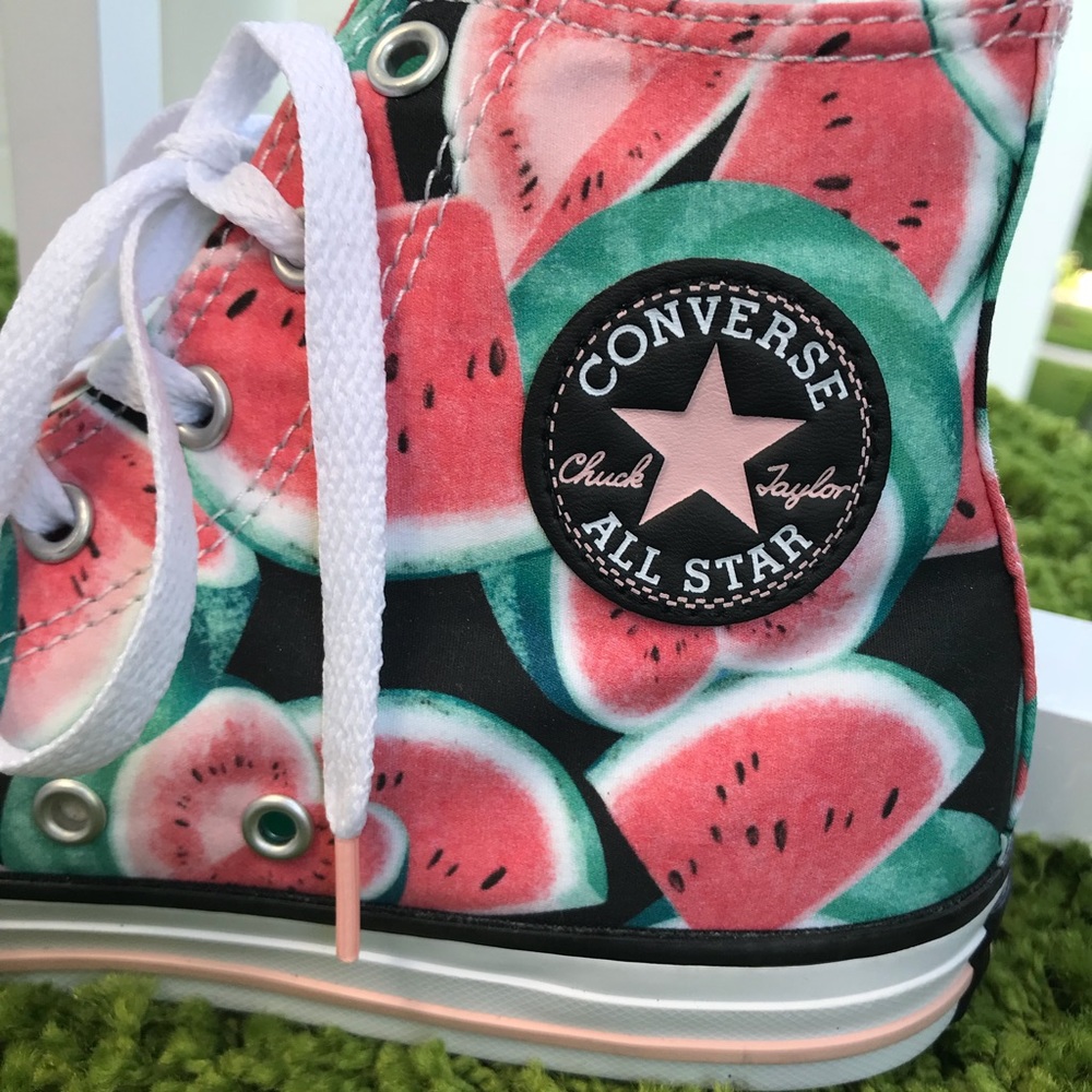 NWT Converse Ctas HI Vapor Pink/Green WMNS AUTHENT - Picture 6 of 8